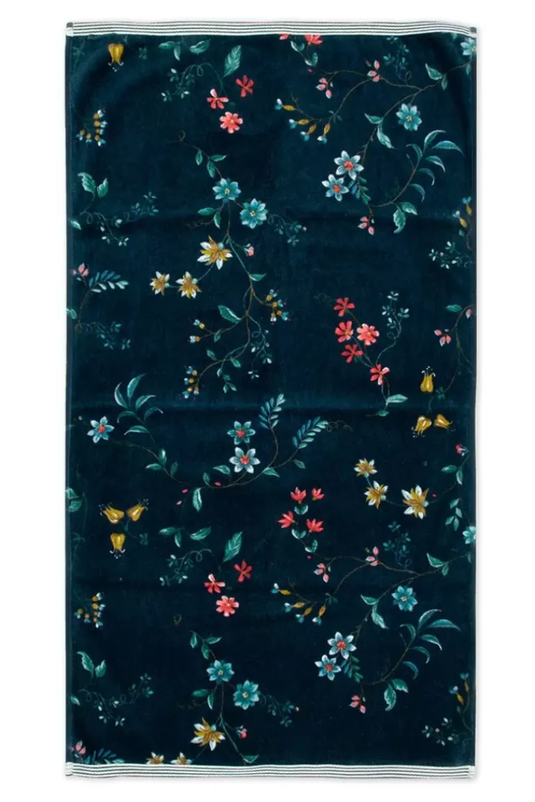 Badetuch Set/3 Les Fleurs Dunkel 55X100 Cm