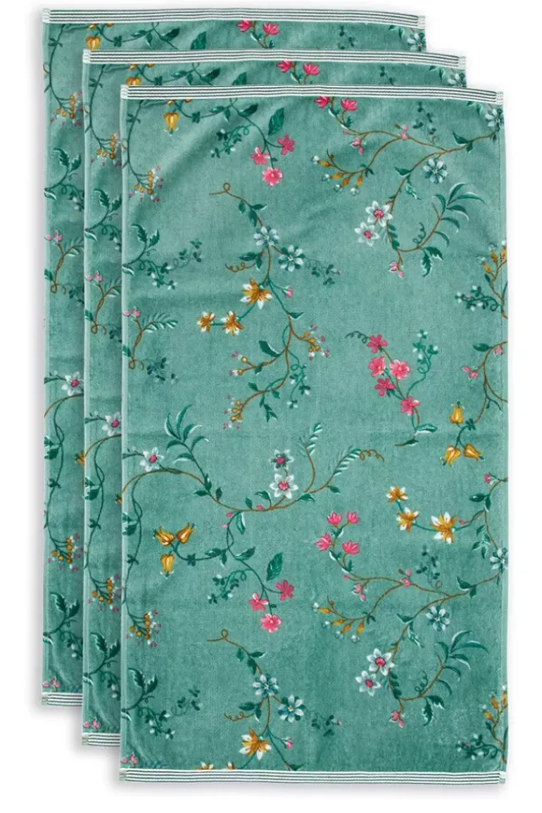 Badetuch Set/3 Les Fleurs 55X100 Cm