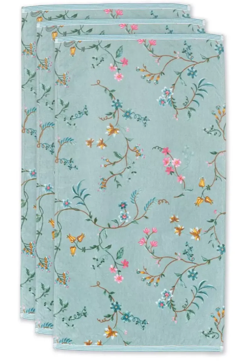 Badetuch Set/3 Les Fleurs 55X100 Cm