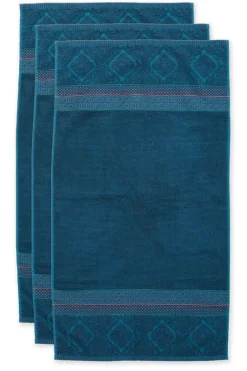 Badetuch Set/3 Soft Zellige Dunkel 55X100 Cm