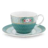 Blushing Birds Cappuccino Tasse & Untertasse