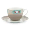 Blushing Birds Cappuccino Tasse & Untertasse