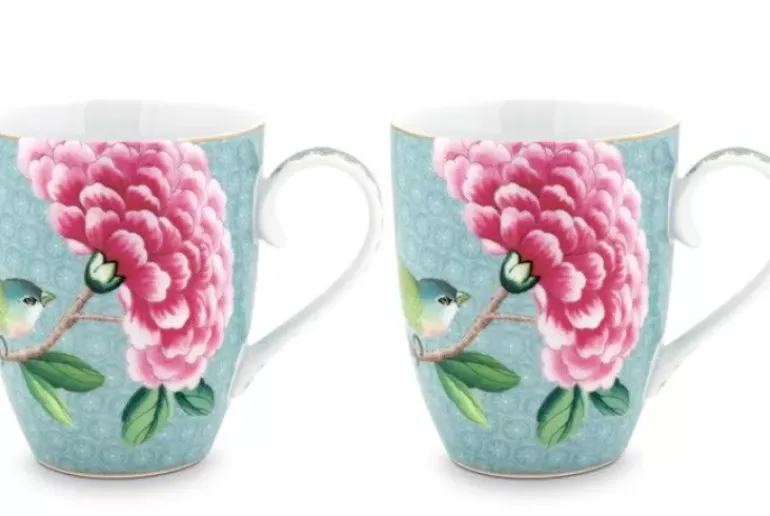 Blushing Birds Set/2 Tassen Gros