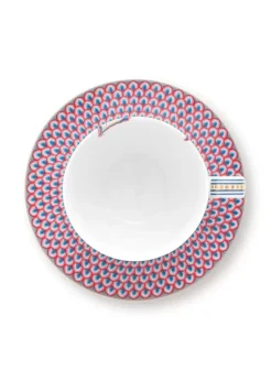 Flower Festival Cappuccino Tasse & Undertasse Hellblau