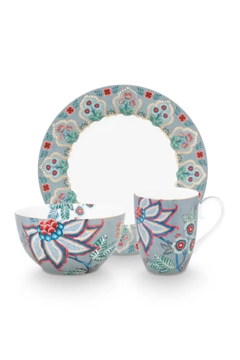 Flower Festival Fruhstuck Set/3 Hell