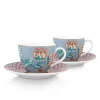 Flower Festival Set/2 Espresso Tasse & Undertasse Hell