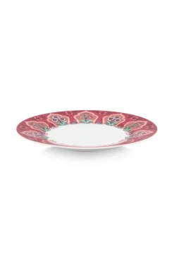 Flower Festival Set/4 Frühstücksteller Dunkel 21Cm