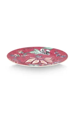 Flower Festival Set/4 Gebäckteller Dunkel 17Cm