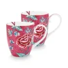 Flower Festival Set/2 Tassen Xl Dunkel