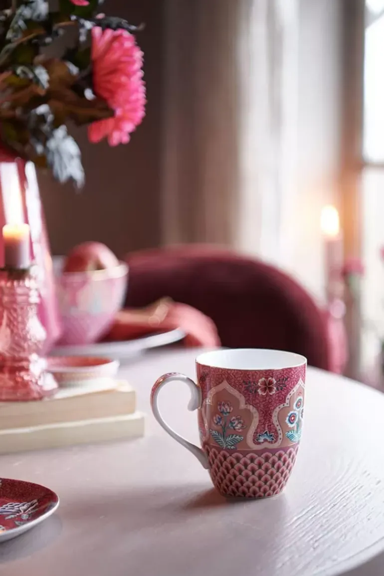 Flower Festival Tasse Gross Deco Dunkel