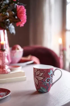 Flower Festival Tasse Gross Dunkel