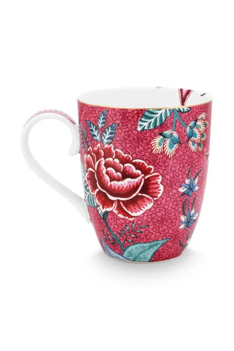 Flower Festival Tasse Gross Dunkel