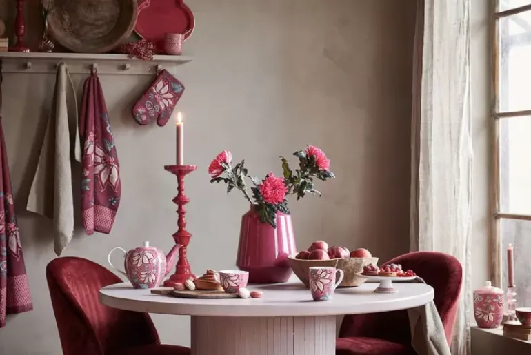 Flower Festival Tasse Gross Dunkel