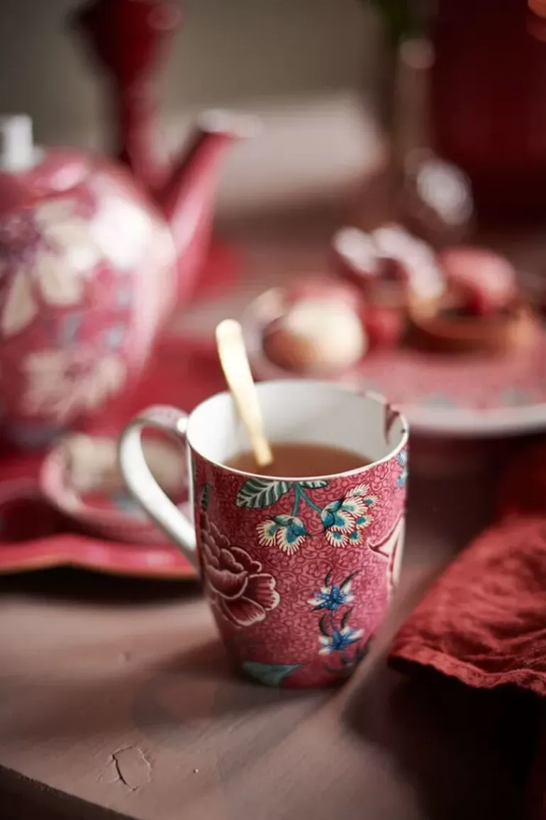 Flower Festival Tasse Klein Dunkel