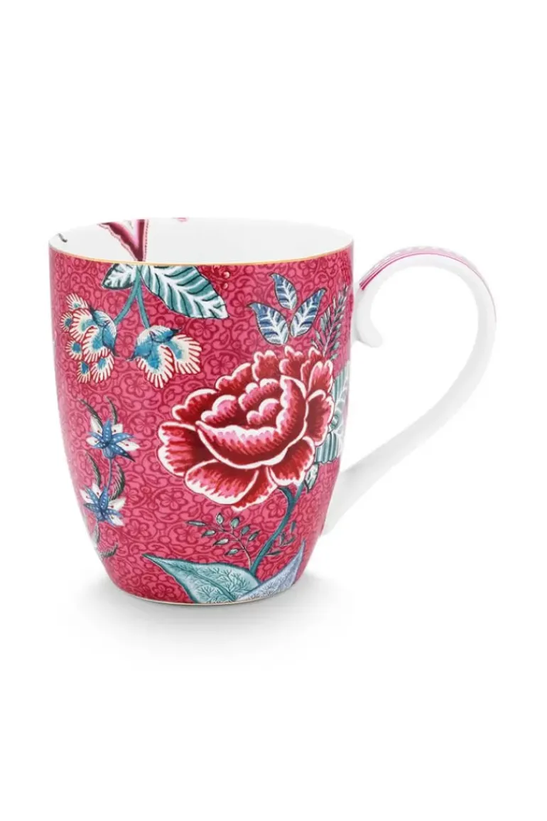 Flower Festival Tasse Xl Dunkel