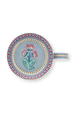 Flower Festival Tee Fur Einen Blue