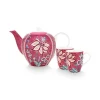 Flower Festival Tee Set/3 Gross Dunkel