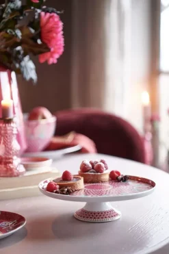 Flower Festival Tortenteller Klein Herz Dunkel