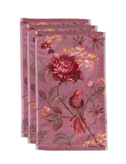 Gastehandtuch Set/3 Secret Garden Mauve 30X50Cm