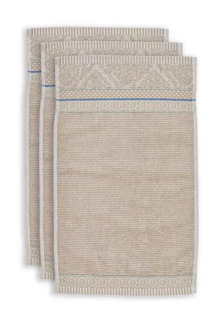 Gastehandtuch Set/3 Soft Zellige 30X50 Cm