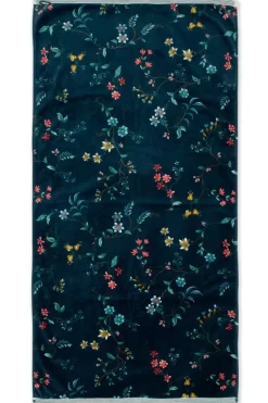 Grose Handtuch Les Fleurs Dunkel 70X140 Cm