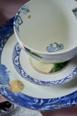 Heritage Gebäckteller Schmetterling Blau 15 Cm