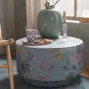 Hocker Large Fleur Grandeur Grun