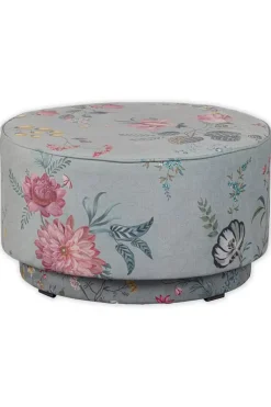 Hocker Large Fleur Grandeur Grun