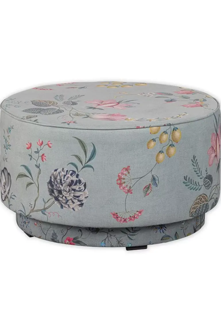 Hocker Large Fleur Grandeur Grun