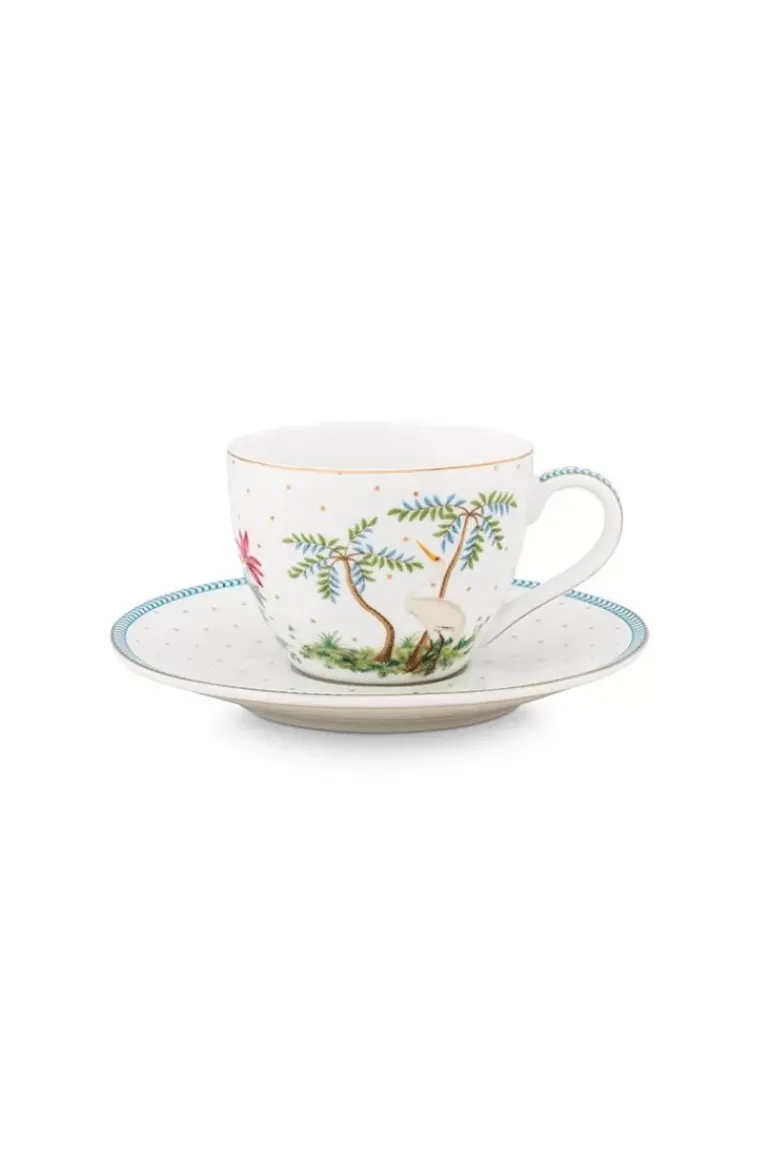 Jolie Espresso Tasse & Untertasse Dots Gold