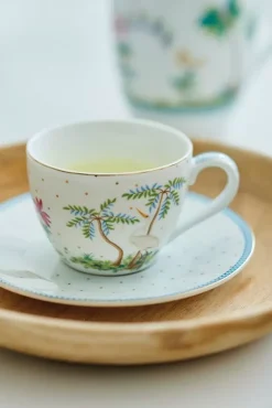 Jolie Espresso Tasse & Untertasse Dots Gold