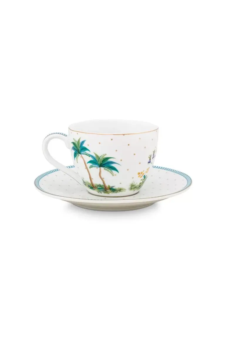 Jolie Espresso Tasse & Untertasse Dots Gold