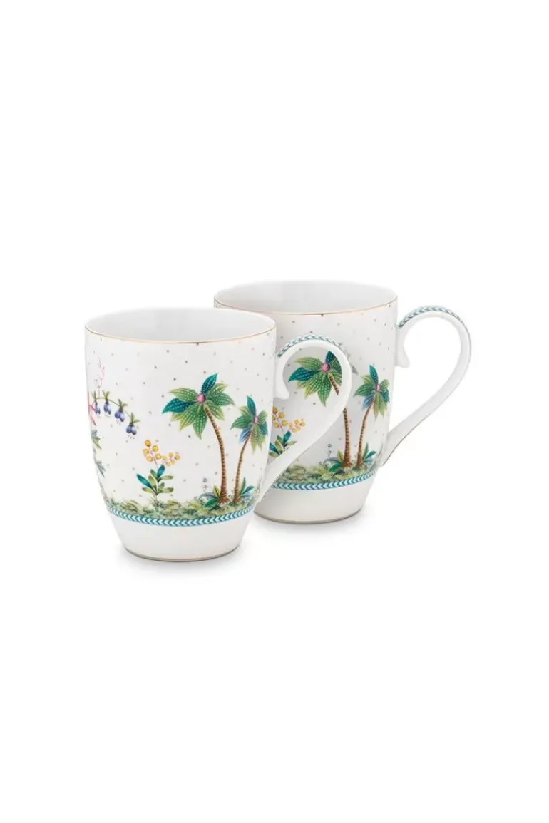 Jolie Set/2 Tasse Gross Dots Gold