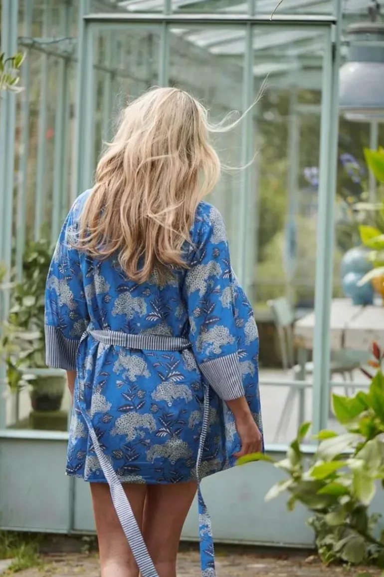 Kimono Flora Firenze Kobalt