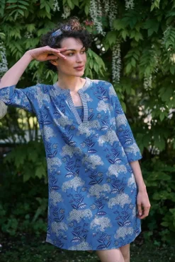 Kleid Flora Firenze Kobalt