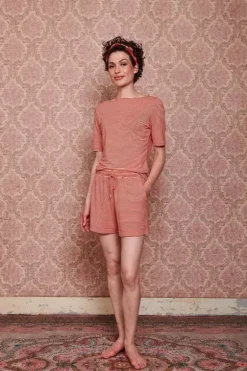 Kurze Hose Little Sumo Stripe Koralle