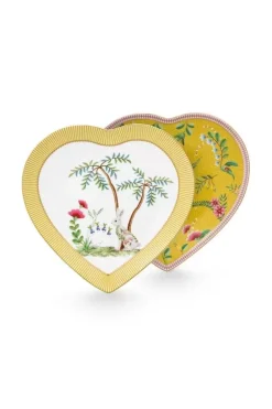 La Majorelle Set/2 Herz Form Teller