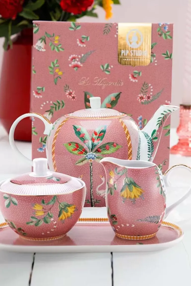 La Majorelle Tee Set/4 Rosa