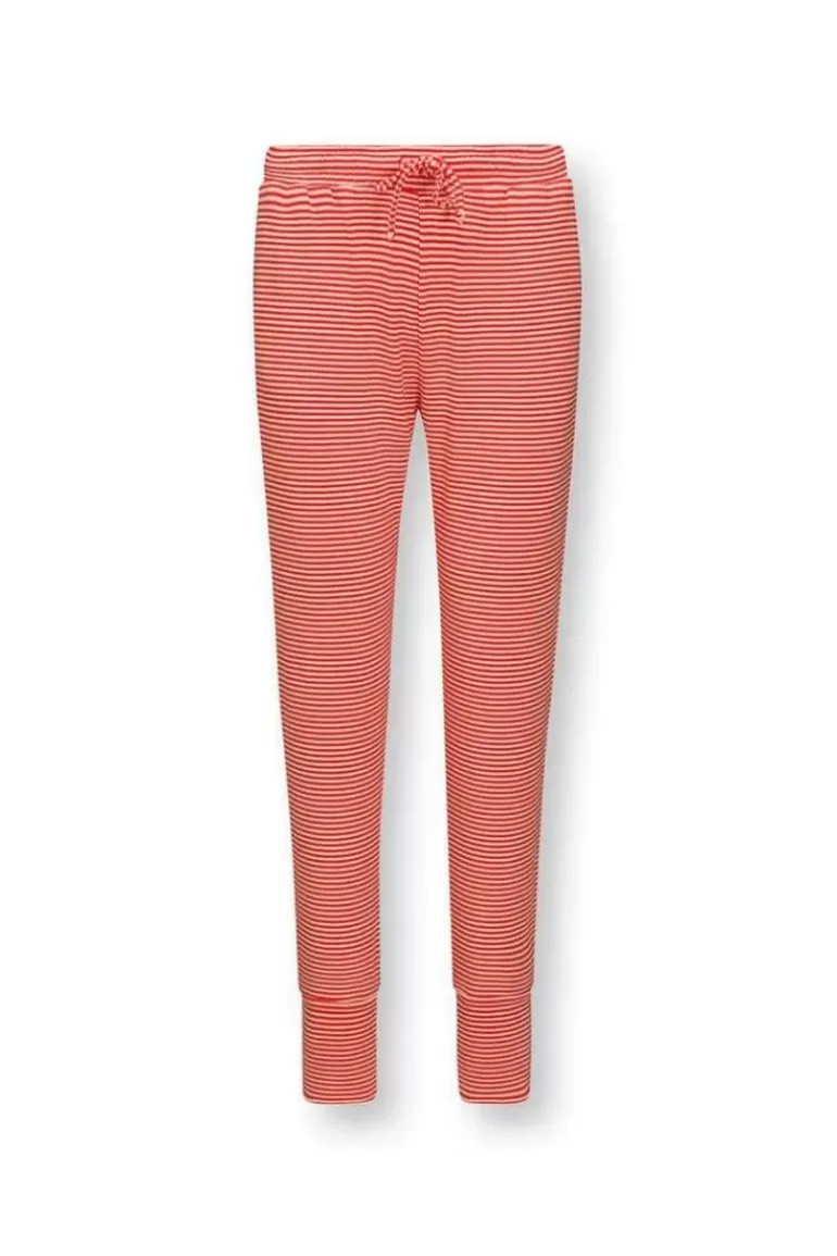 Lange Hose Little Sumo Stripe Koralle