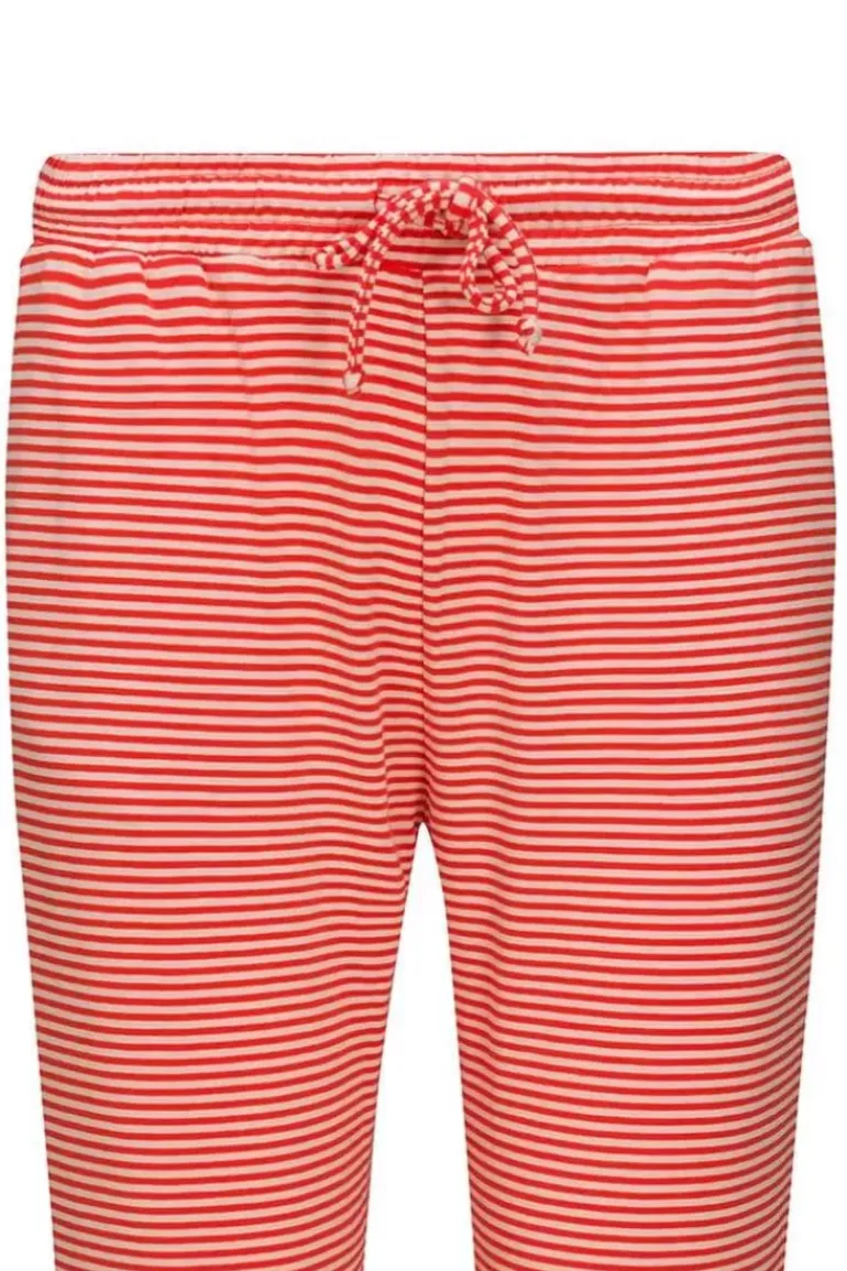 Lange Hose Little Sumo Stripe Koralle
