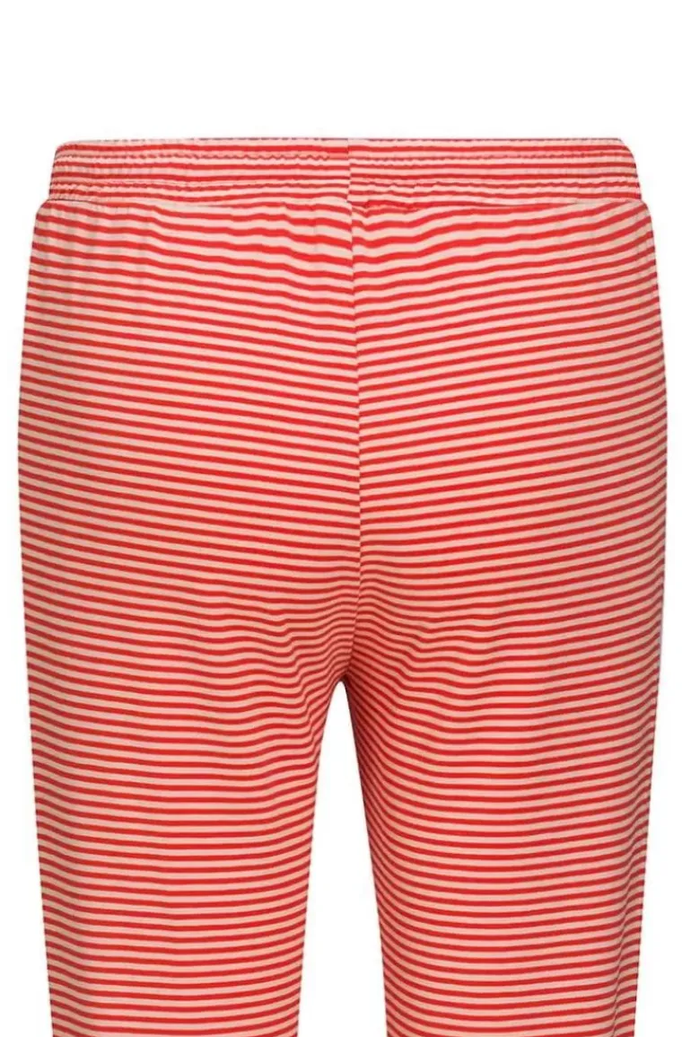 Lange Hose Little Sumo Stripe Koralle
