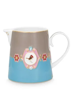 Love Birds Kanne Gross Blau/Khaki