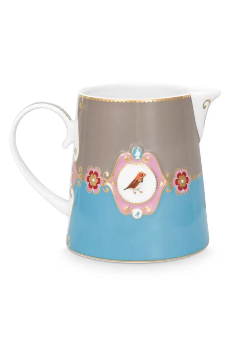 Love Birds Kanne Gross Blau/Khaki