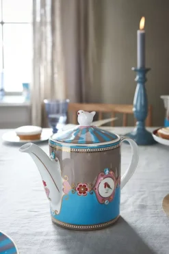 Love Birds Teekanne Medium Blau/Khaki