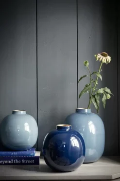 Metall Vase Hell 23 Cm
