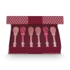 Oriental Flower Festival Set/6 Teeloffel Dunkel