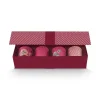 Oriental Flower Festival Set/4 Tassen Dunkel