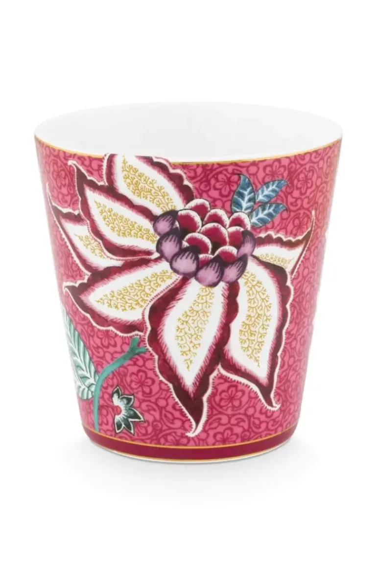 Oriental Flower Festival Set/4 Tassen Dunkel