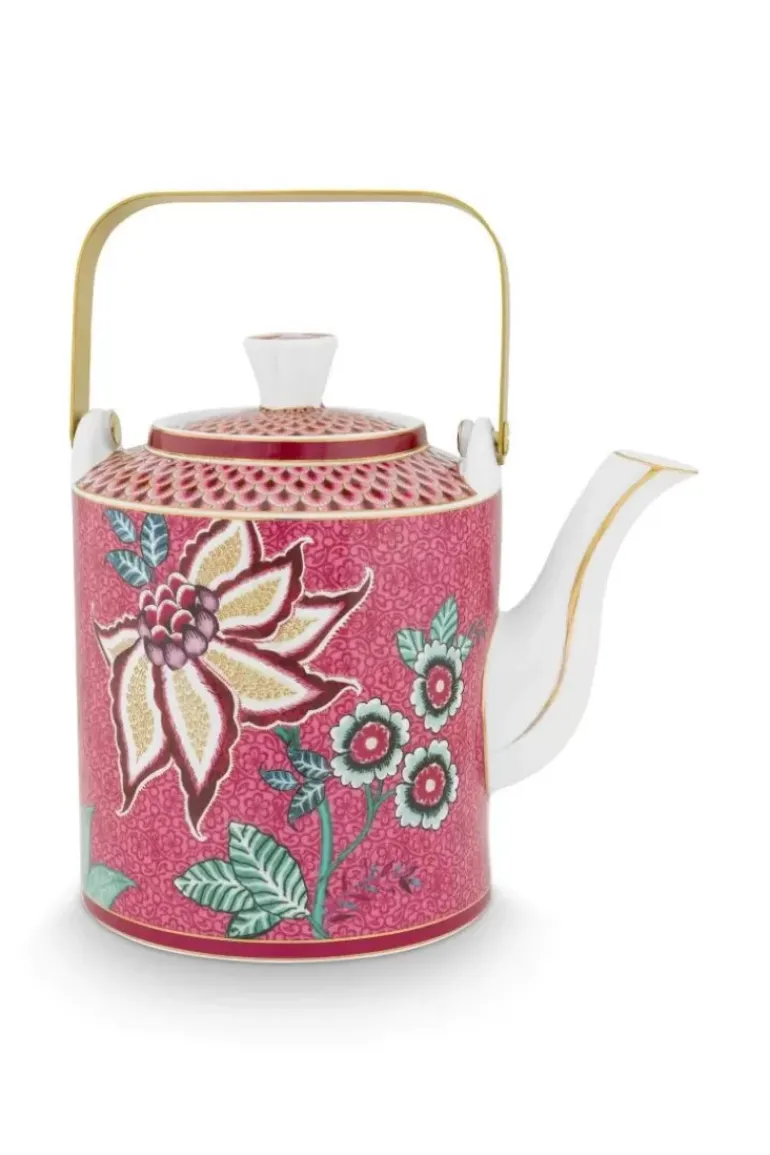 Oriental Flower Festival Teekanne Dunkel Medium