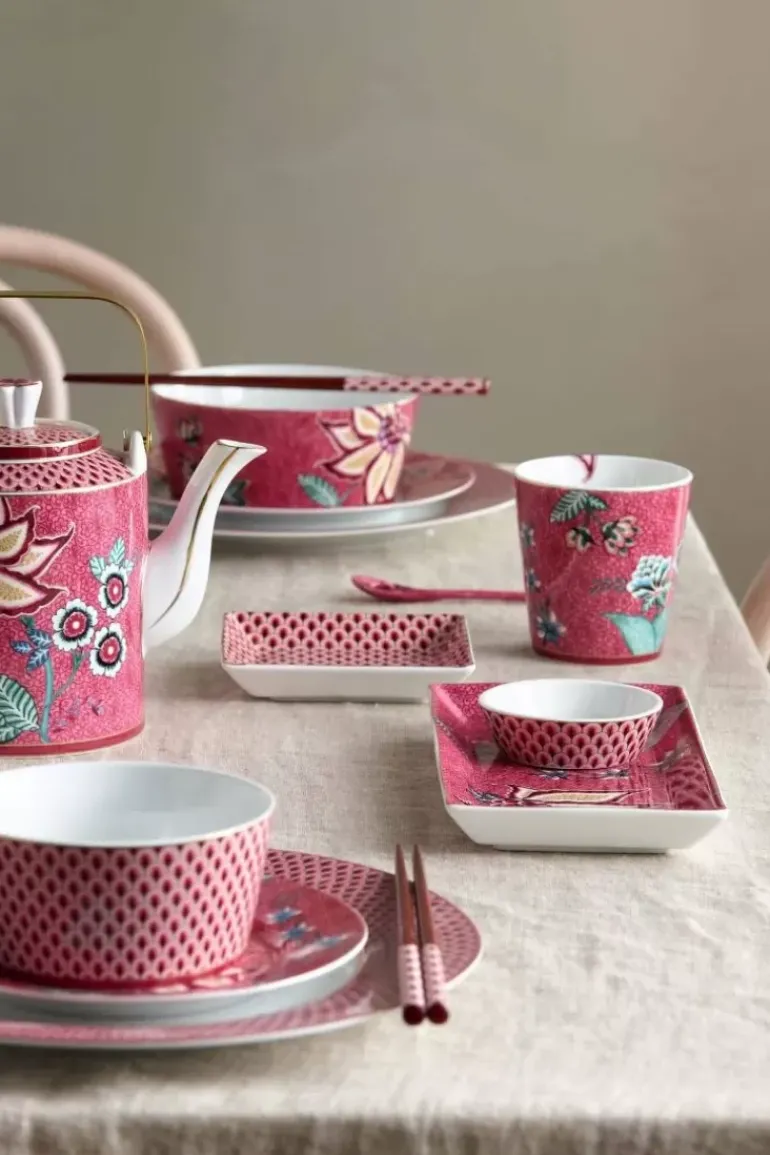 Oriental Flower Festival Set/6 Sushi Dunkel
